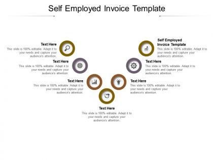Self employed invoice template ppt powerpoint presentation slides deck cpb