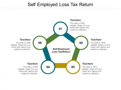 Self employed loss tax return ppt powerpoint presentation pictures layouts cpb