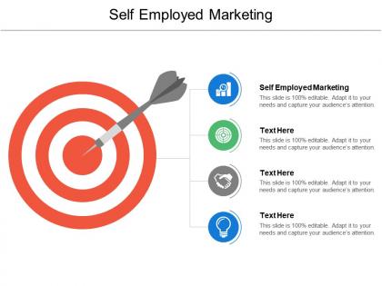 Self employed marketing ppt powerpoint presentation ideas show cpb