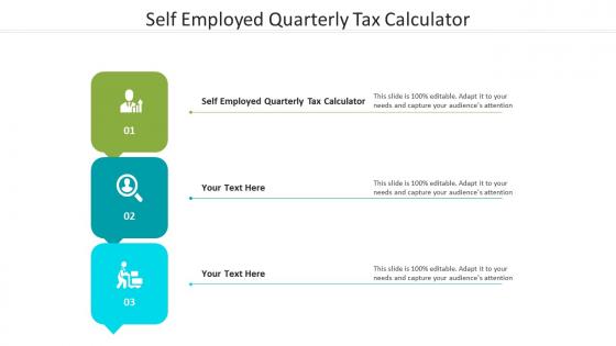 Self employed quarterly tax calculator ppt powerpoint presentation slide cpb