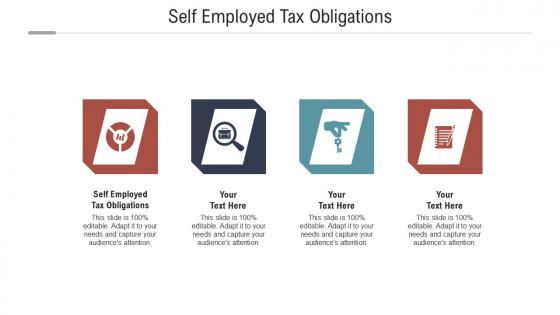 Self employed tax obligations ppt powerpoint presentation icon deck cpb