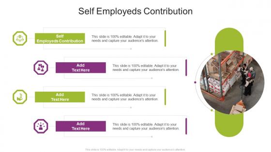 Self Employeds Contribution In Powerpoint And Google Slides Cpb