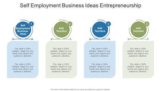 Self Employment Business Ideas Entrepreneurship In Powerpoint And Google Slides Cpb