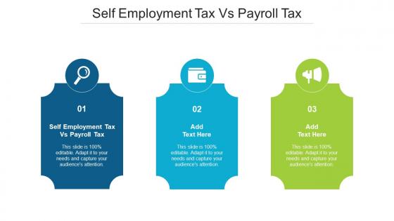 Self Employment Tax Vs Payroll Tax Ppt Powerpoint Presentation Diagram Lists Cpb