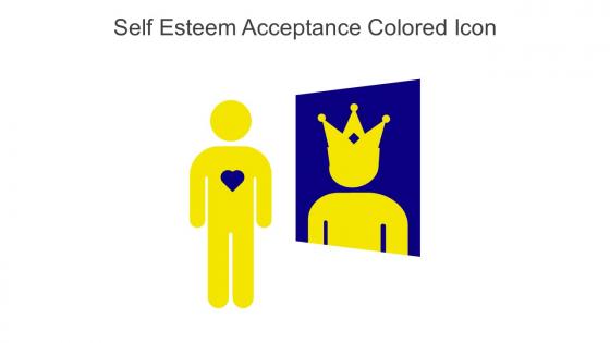 Self Esteem Acceptance Colored Icon In Powerpoint Pptx Png And Editable Eps Format