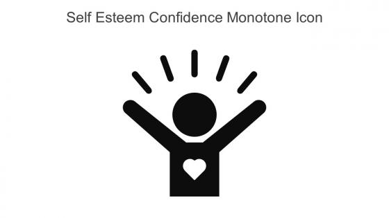 Self Esteem Confidence Monotone Icon In Powerpoint Pptx Png And Editable Eps Format