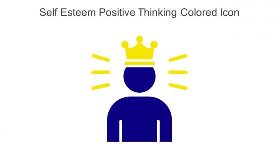 Self Esteem Positive Thinking Colored Icon In Powerpoint Pptx Png And Editable Eps Format
