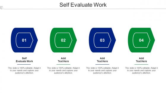 Self Evaluate Work Ppt Powerpoint Presentation Professional Show Cpb