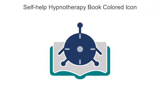 Self Help Hypnotherapy Book Colored Icon In Powerpoint Pptx Png And Editable Eps Format