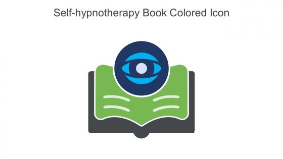 Self Hypnotherapy Book Colored Icon In Powerpoint Pptx Png And Editable Eps Format