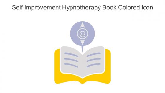 Self Improvement Hypnotherapy Book Colored Icon In Powerpoint Pptx Png And Editable Eps Format