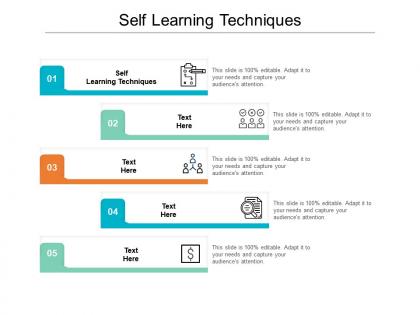 Self learning techniques ppt powerpoint presentation model example introduction cpb