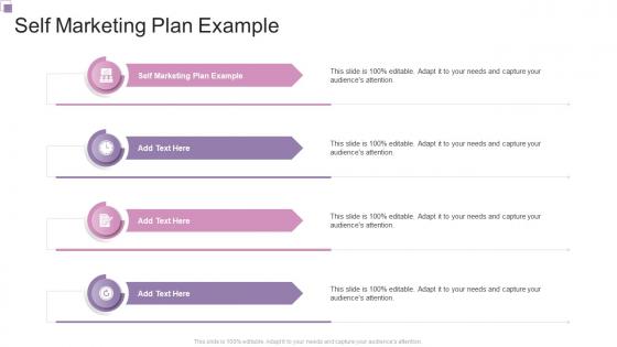 Self Marketing Plan Example In Powerpoint And Google Slides Cpb
