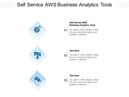 Self service aws business analytics tools ppt powerpoint presentation layouts graphics download cpb