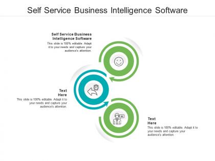 Self service business intelligence software ppt powerpoint sample cpb