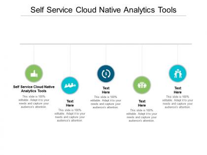 Self service cloud native analytics tools ppt powerpoint presentation outline influencers cpb