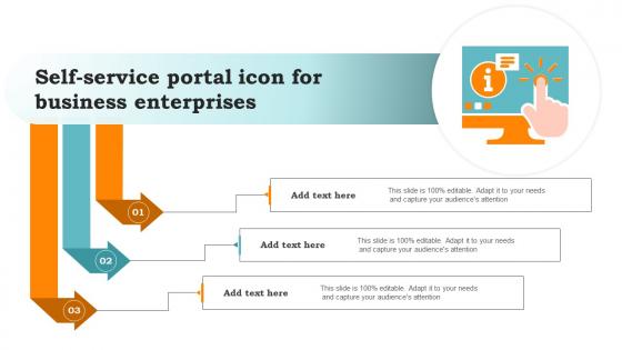 Self Service Portal Icon For Business Enterprises