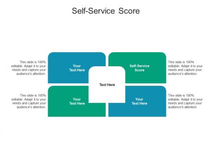 Self service score ppt powerpoint presentation gallery images cpb