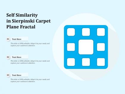 Self similarity in sierpinski carpet plane fractal