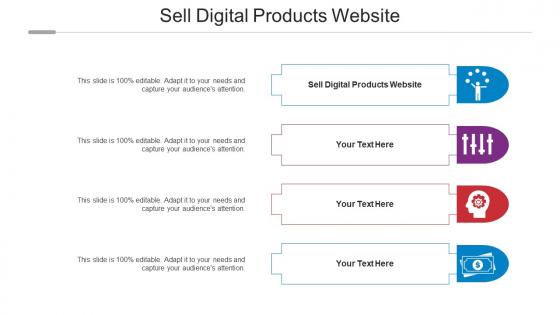 Sell Digital Products Website Ppt Powerpoint Presentation Slides Mockup Cpb