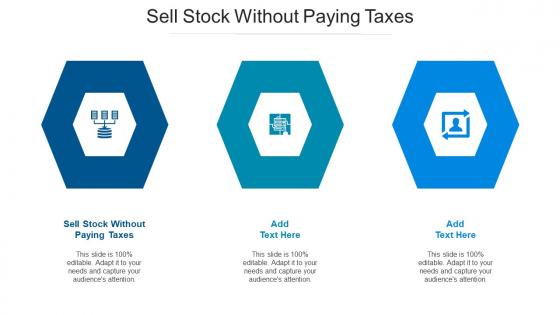 Sell Stock Without Paying Taxes Ppt Powerpoint Presentation Professional Graphics Cpb