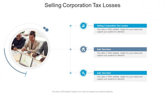 Selling Corporation Tax Losses In Powerpoint And Google Slides Cpb