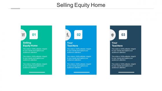 Selling equity home ppt powerpoint presentation show vector cpb