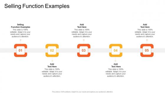 Selling Function Examples In Powerpoint And Google Slides Cpb