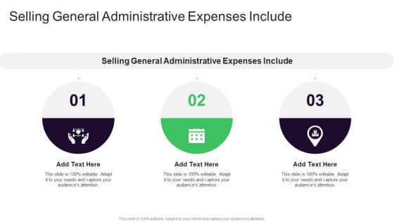 Selling General Administrative Expenses Include In Powerpoint And Google Slides Cpb