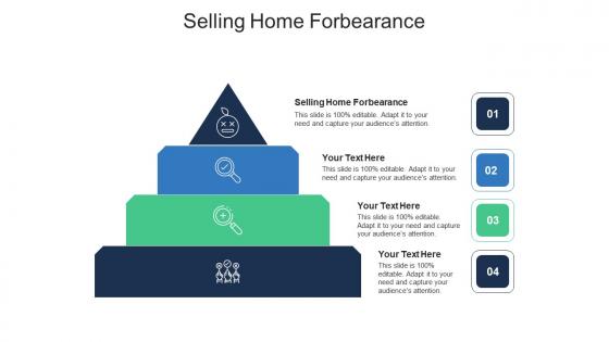 Selling home forbearance ppt powerpoint presentation model outfit cpb