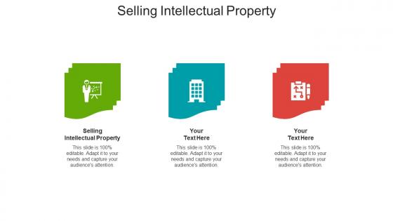 Selling intellectual property ppt powerpoint presentation infographics elements cpb
