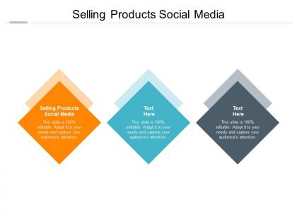 Selling products social media ppt powerpoint presentation show skills cpb