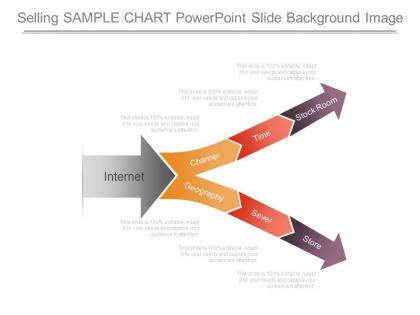 Selling sample chart powerpoint slide background image