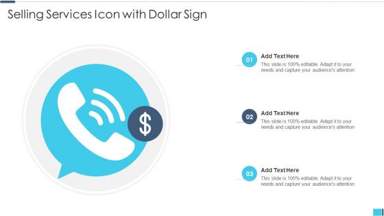 Selling Services Icon With Dollar Sign