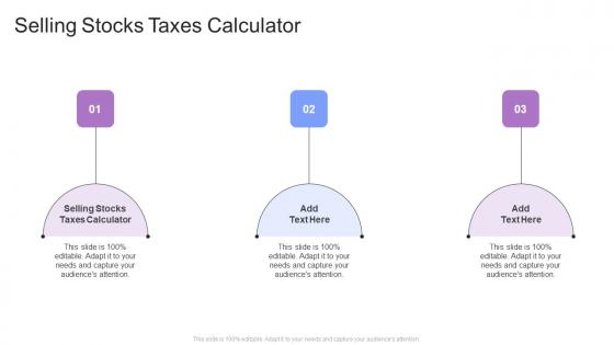 Selling Stocks Taxes Calculator In Powerpoint And Google Slides Cpb
