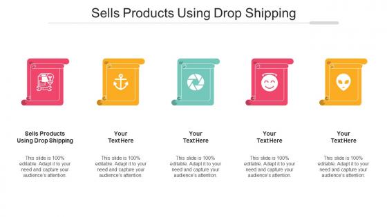 Sells products using drop shipping ppt powerpoint presentation pictures graphics cpb