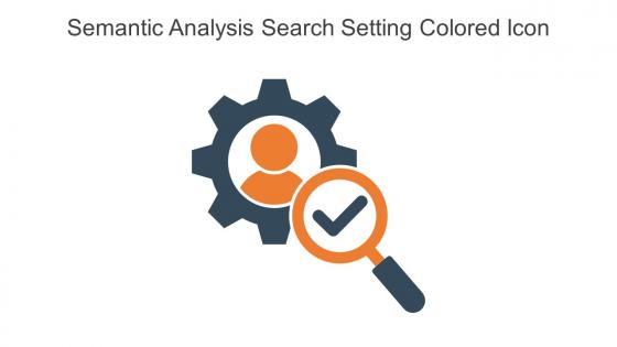 Semantic Analysis Search Setting Colored Icon In Powerpoint Pptx Png And Editable Eps Format
