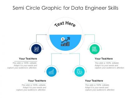 Semi circle graphic for data engineer skills infographic template