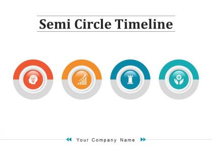 Semi Circle Timeline Business Achievement Production Workforce Analytics Investment