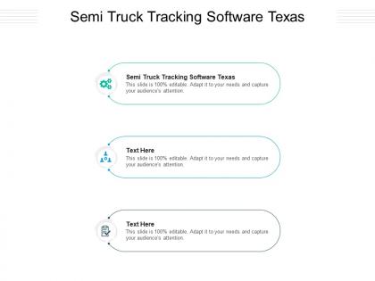 Semi truck tracking software texas ppt powerpoint presentation ideas portfolio cpb