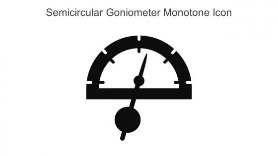 Semicircular Goniometer Monotone Icon In Powerpoint Pptx Png And Editable Eps Format
