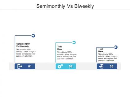 Semimonthly vs biweekly ppt powerpoint presentation portfolio themes cpb