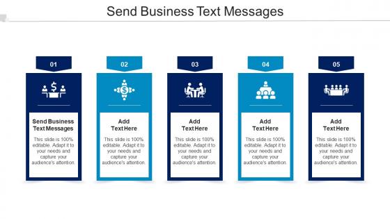 Send Business Text Messages Ppt Powerpoint Presentation Model Example Cpb