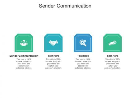Sender communication ppt powerpoint presentation show aids cpb