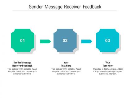 Sender message receiver feedback ppt powerpoint presentation summary cpb