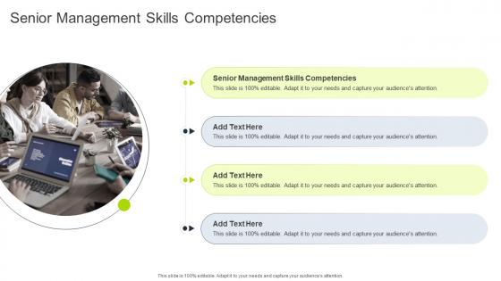 Senior Management Skills Competencies In Powerpoint And Google Slides Cpb