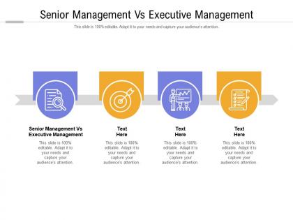Senior management vs executive management ppt icon clipart images cpb