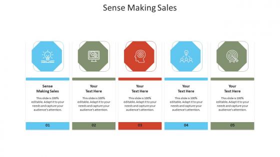 Sense making sales ppt powerpoint presentation icon slideshow cpb