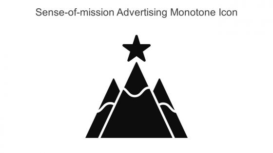 Sense Of Mission Advertising Monotone Icon In Powerpoint Pptx Png And Editable Eps Format