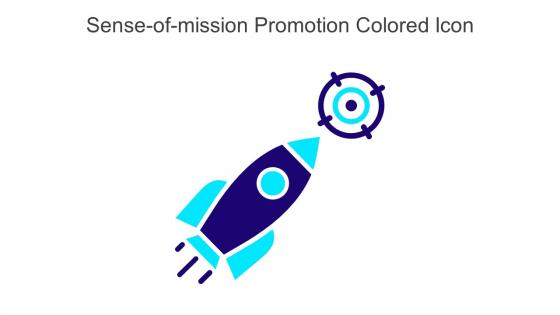 Sense Of Mission Promotion Colored Icon In Powerpoint Pptx Png And Editable Eps Format